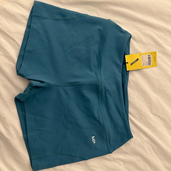 MyProtein workout outfit, leggings, sport bra, long sleeve, shorts. Blue, size M - Picture 7 of 9